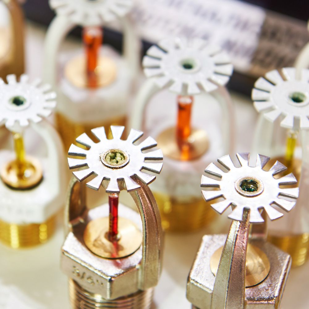 A lots of Fire Sprinkler